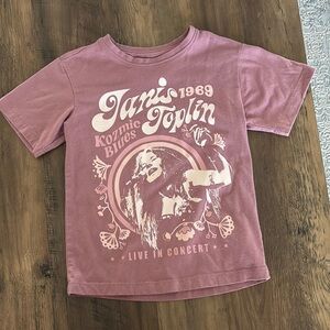 Wonder Nation Pink Short Sleeve Tee with Vintage Graphic